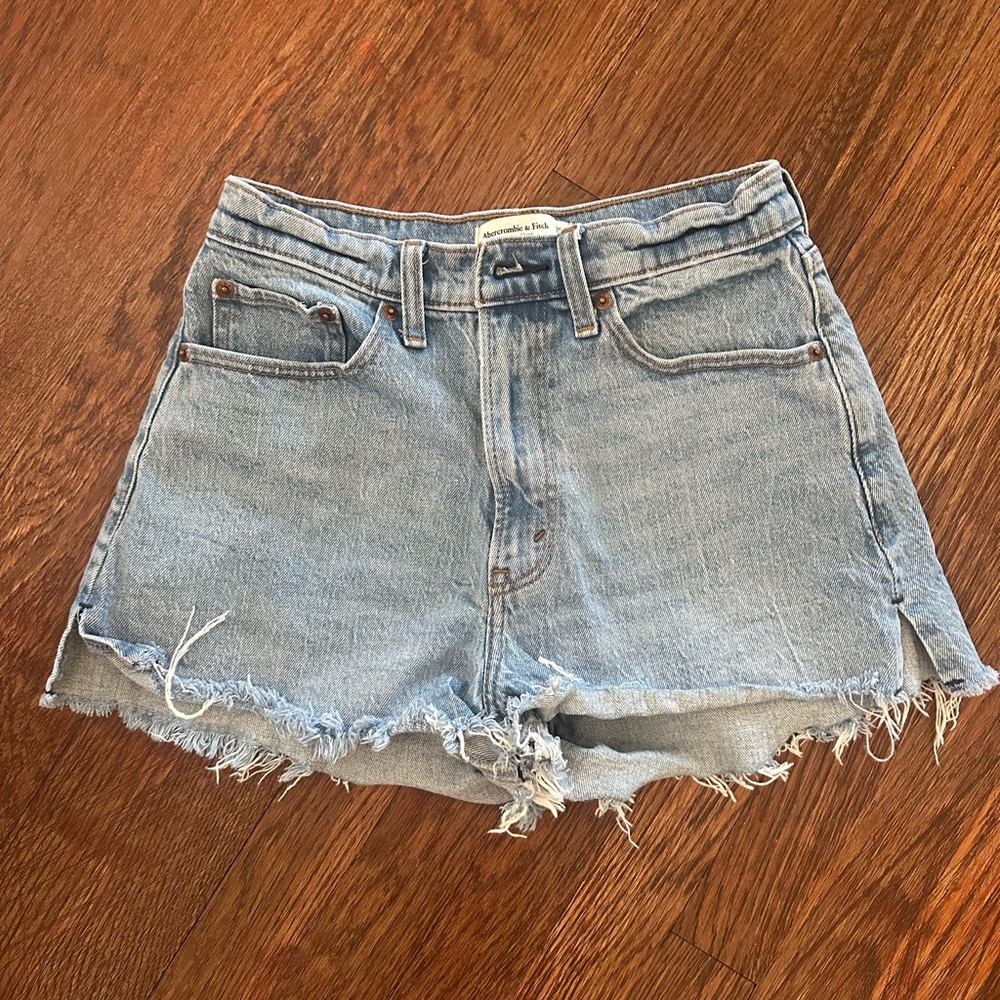 Abercrombie & Fitch Light Blue Jean Shorts